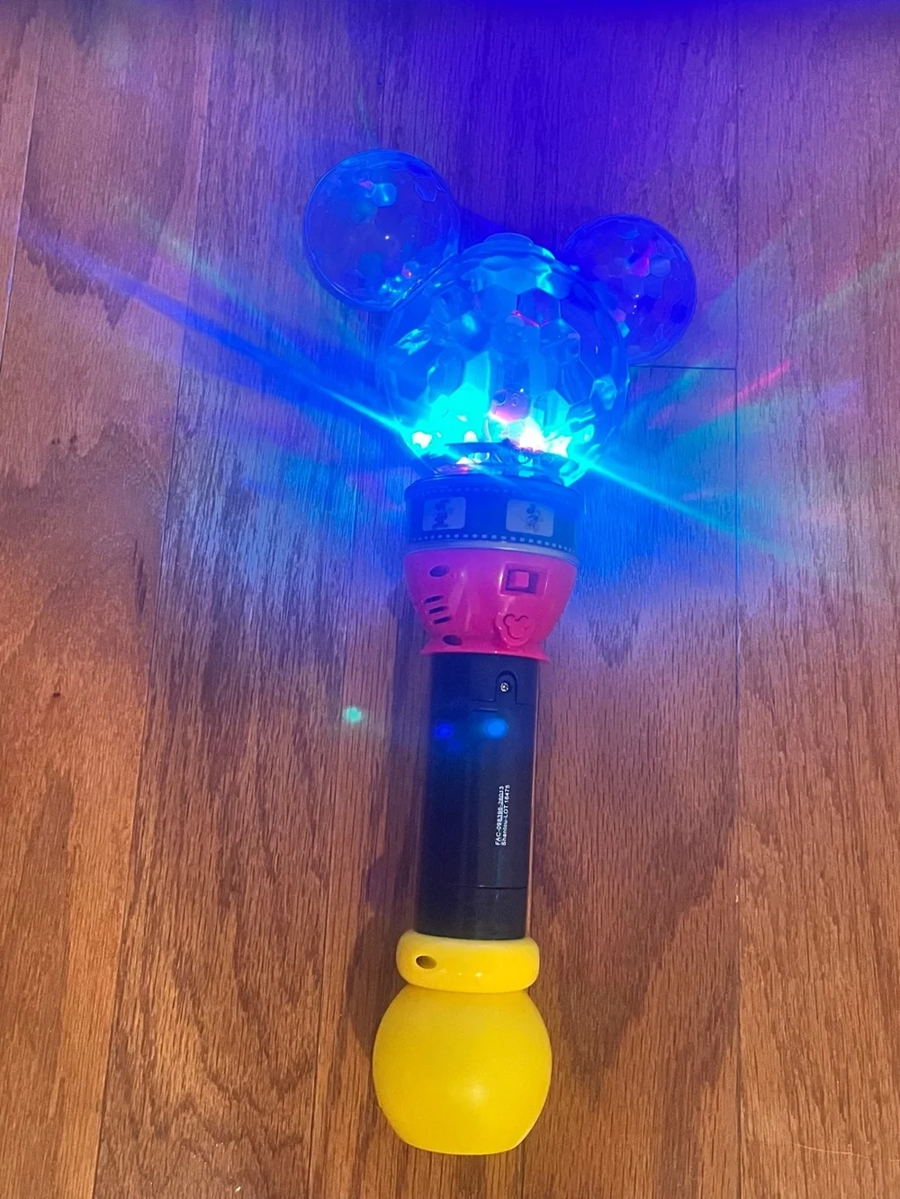 Disney World Mickey Mouse Light-Up Bubble Wand - Red, Black & Yellow